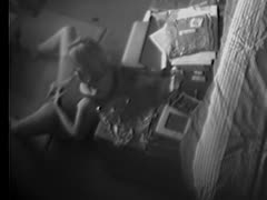 On a concealed camera, a hot wife spreads her legs to come and masturbate.